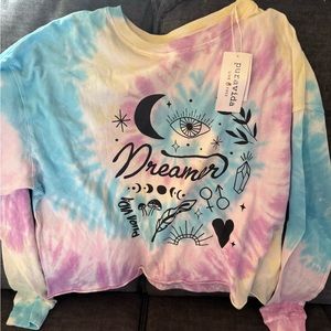 Pura Vida NWT cropped Dreamer shirt. Size M